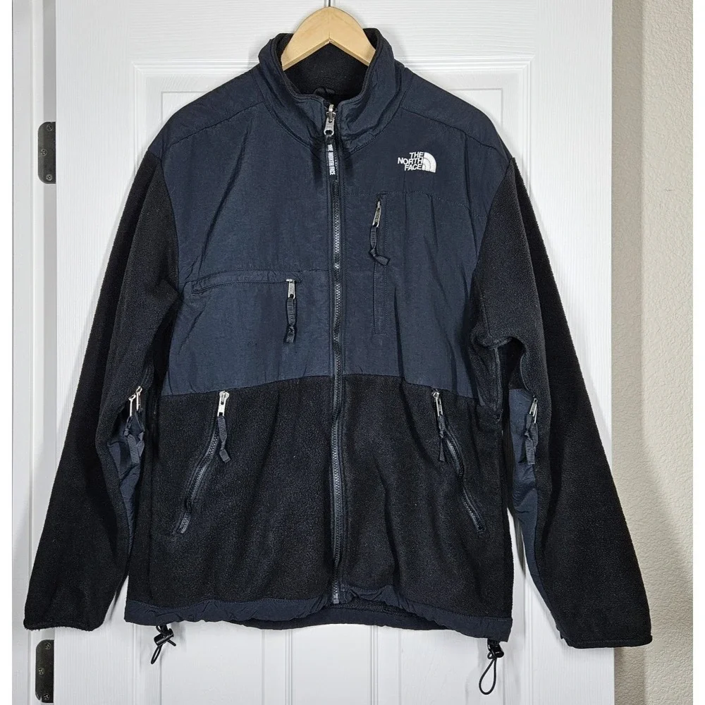 The North Face Men's Denali Black Polartec Fleece Pit Zip Full Zip Jacket Large